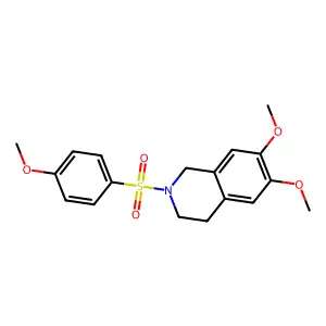 6,7-Dimethoxy-2-(4-methoxy-benzenesulfonyl)-1,2,3,4-tetrahydro-isoquinoline structure