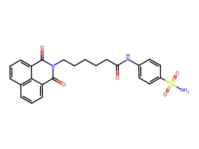 6-(1,3-dioxo-1H-benzo[de]isoquinolin-2(3H)-yl)-N-(4-sulfamoylphenyl)hexanamide structure