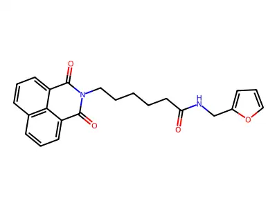 6-(1,3-dioxobenzo[de]isoquinolin-2-yl)-N-(furan-2-ylmethyl)hexanamide structure