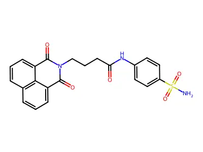 4-(1,3-dioxo-1H-benzo[de]isoquinolin-2(3H)-yl)-N-(4-sulfamoylphenyl)butanamide structure