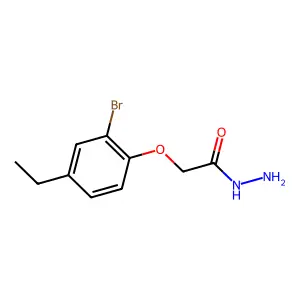 2-(2-Bromo-4-ethylphenoxy)acetohydrazide structure