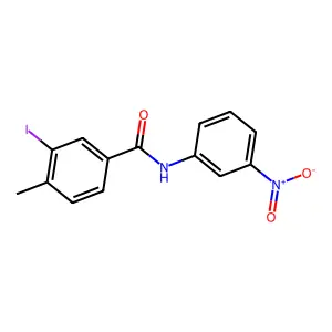 3-iodo-4-methyl-N-(3-nitrophenyl)benzamide structure