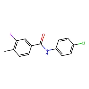 N-(4-chlorophenyl)-3-iodo-4-methylbenzamide structure