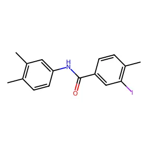 N-(3,4-dimethylphenyl)-3-iodo-4-methylbenzamide structure