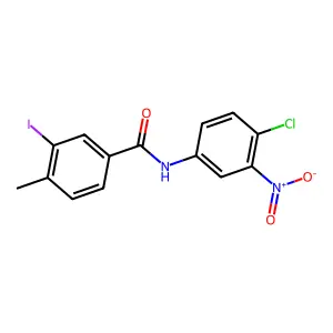 N-(4-chloro-3-nitrophenyl)-3-iodo-4-methylbenzamide structure