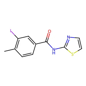3-iodo-4-methyl-N-(1,3-thiazol-2-yl)benzamide structure