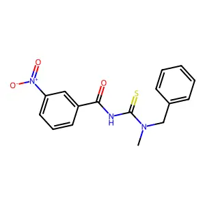 N-[benzyl(methyl)carbamothioyl]-3-nitrobenzamide structure