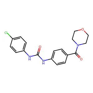 1-(4-Chlorophenyl)-3-(4-(morpholine-4-carbonyl)phenyl)urea structure