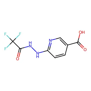 6-[2-(Trifluoroacetyl)hydrazino]nicotinic acid structure