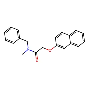 N-benzyl-N-methyl-2-(2-naphthyloxy)acetamide structure