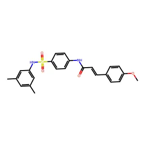 (E)-N-[4-[(3,5-dimethylphenyl)sulfamoyl]phenyl]-3-(4-methoxyphenyl)prop-2-enamide structure