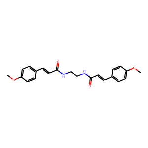 (E)-3-(4-methoxyphenyl)-N-[2-[[(E)-3-(4-methoxyphenyl)prop-2-enoyl]amino]ethyl]prop-2-enamide structure