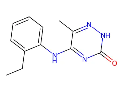 5-((2-Ethylphenyl)amino)-6-methyl-1,2,4-triazin-3-ol structure