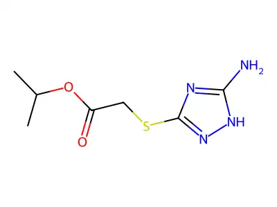isopropyl [(5-amino-1H-1,2,4-triazol-3-yl)sulfanyl]acetate structure