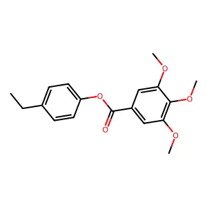 4-Ethylphenyl 3,4,5-trimethoxybenzoate structure