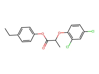 4-Ethylphenyl 2-(2,4-dichlorophenoxy)propanoate structure