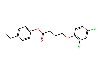 4-Ethylphenyl 4-(2,4-dichlorophenoxy)butanoate structure