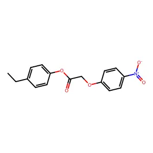 (4-Ethylphenyl) 2-(4-nitrophenoxy)acetate structure