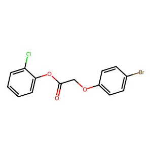 2-Chlorophenyl (4-bromophenoxy)acetate structure