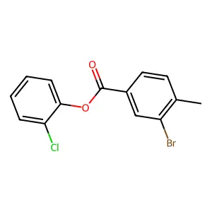 2-Chlorophenyl 3-bromo-4-methylbenzoate structure