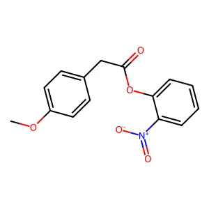 2-Nitrophenyl 2-(4-methoxyphenyl)acetate structure