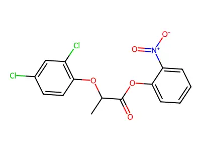2-Nitrophenyl 2-(2,4-dichlorophenoxy)propanoate structure