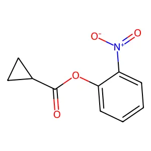 2-Nitrophenyl cyclopropanecarboxylate structure