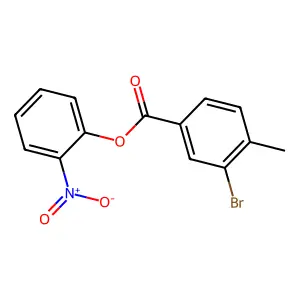 2-Nitrophenyl 3-bromo-4-methylbenzoate structure
