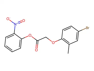 2-Nitrophenyl (4-bromo-2-methylphenoxy)acetate structure