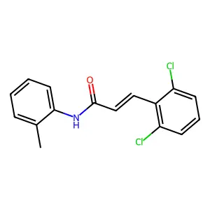 (E)-3-(2,6-dichlorophenyl)-N-(2-methylphenyl)prop-2-enamide structure