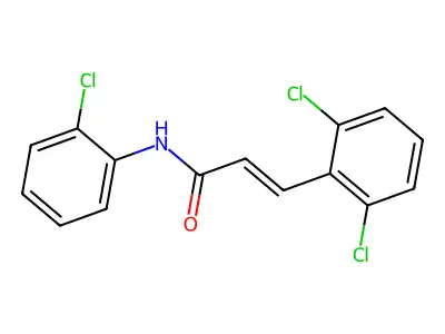 (E)-N-(2-chlorophenyl)-3-(2,6-dichlorophenyl)prop-2-enamide structure