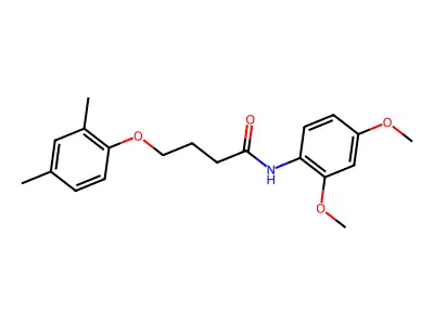 N-(2,4-dimethoxyphenyl)-4-(2,4-dimethylphenoxy)butanamide structure