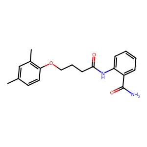 2-[4-(2,4-Dimethylphenoxy)butanoylamino]benzamide structure