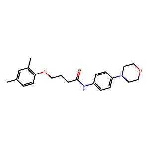 4-(2,4-dimethylphenoxy)-N-(4-morpholin-4-ylphenyl)butanamide structure
