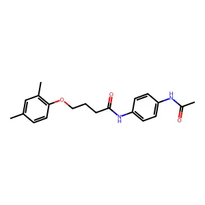 N-(4-acetamidophenyl)-4-(2,4-dimethylphenoxy)butanamide structure