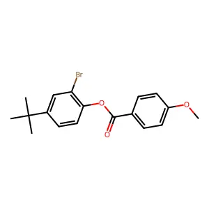 2-Bromo-4-tert-butylphenyl 4-methoxybenzoate structure