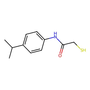 N-[4-(propan-2-yl)phenyl]-2-sulfanylacetamide structure