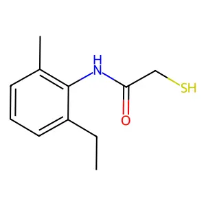 N-(2-乙基-6-甲基苯基)-2-巯基乙酰胺 structure