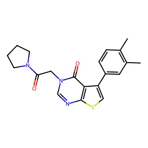 5-(3,4-Dimethylphenyl)-3-(2-oxo-2-(pyrrolidin-1-yl)ethyl)thieno[2,3-d]pyrimidin-4(3H)-one structure