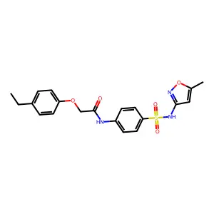 2-(4-ethylphenoxy)-N-{4-[(5-methyl-1,2-oxazol-3-yl)sulfamoyl]phenyl}acetamide structure
