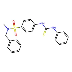 1-[4-[Benzyl(methyl)sulfamoyl]phenyl]-3-phenylthiourea structure