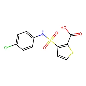 3-((4-Chloroanilino)sulfonyl)thiophene-2-carboxylic acid structure