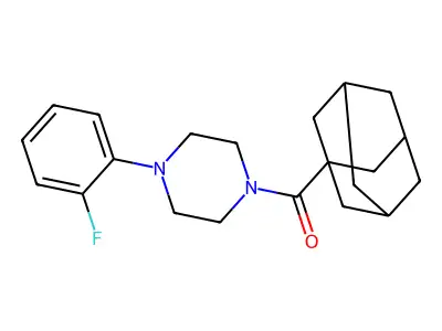 1-(1-Adamantylcarbonyl)-4-(2-fluorophenyl)piperazine structure