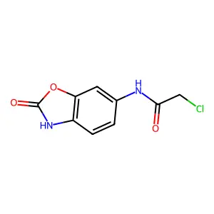 2-Chloro-N-(2-hydroxy-benzooxazol-6-yl)-acetamide structure