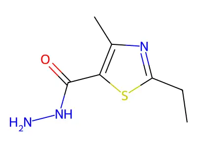 2-Ethyl-4-methyl-1,3-thiazole-5-carbohydrazide structure
