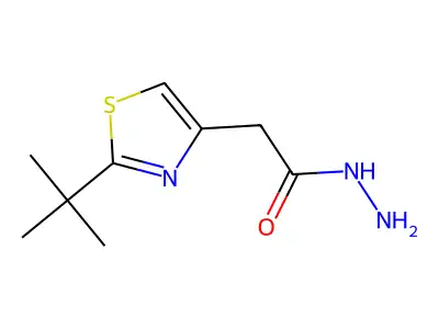 2-(2-tert-Butyl-1,3-thiazol-4-yl)acetohydrazide structure