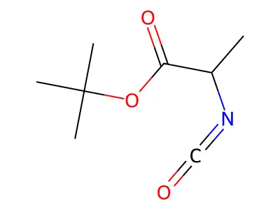 Tert-butyl 2-isocyanatopropanoate structure