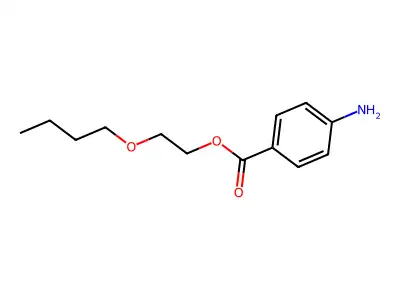 2-Butoxyethyl 4-aminobenzoate structure