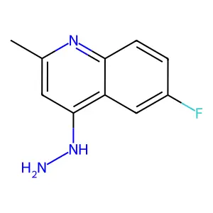 6-Fluoro-4-hydrazinyl-2-methyl-quinoline structure