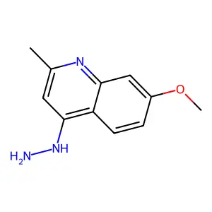 4-Hydrazinyl-7-Methoxy-2-Methylquinoline structure